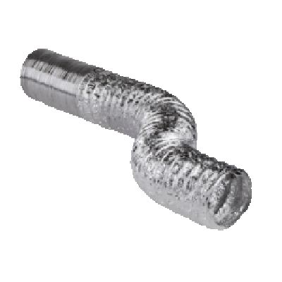 Conduit alu souple nu M0 Ø125 long 10m 