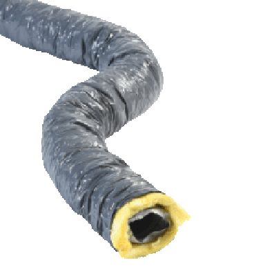 Conduit PVC souple isolé LV25 Ø80 lg 6m 