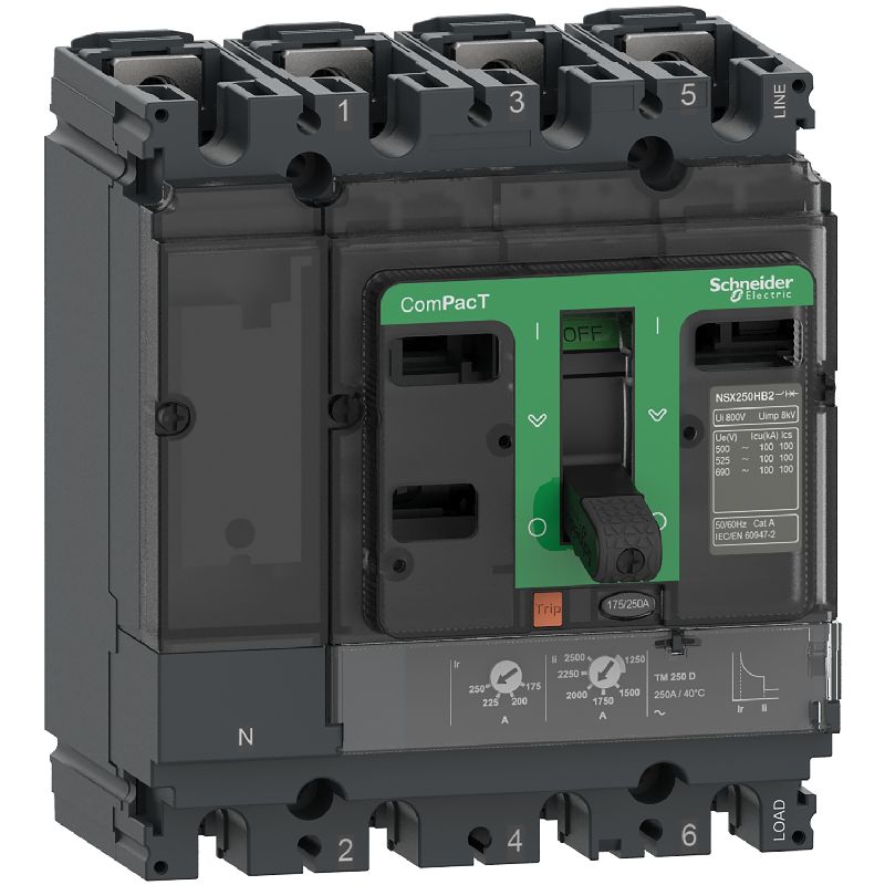 ComPacT NSX160F - disjoncteur - TM-D 160A - 4P4D - C16F4TM160
