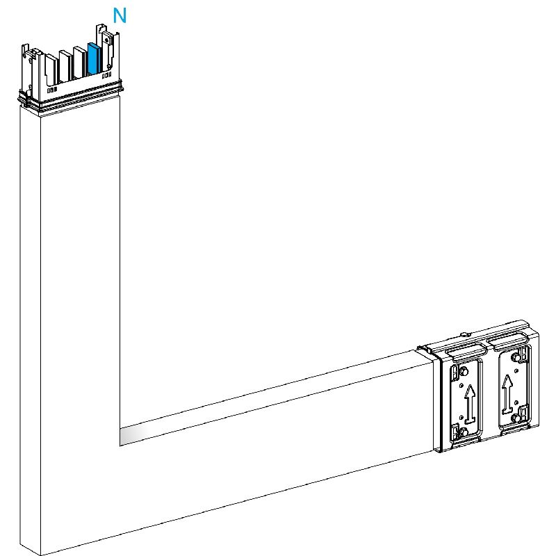 Canalis KSA - coude spécial 250A montage vers haut KSA250DLE43A