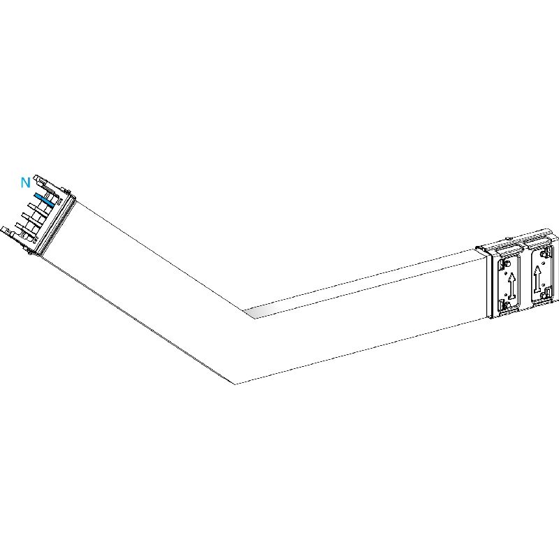 Canalis KSA - Coude spé. vert. 250A - vers haut 95 KSA250DLE43B