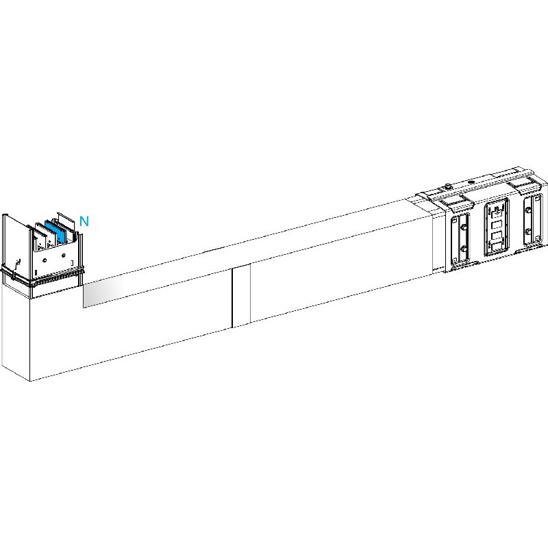 Canalis KSA - coude spéc. coupe feu 1000A montage KSA1000DLE42F