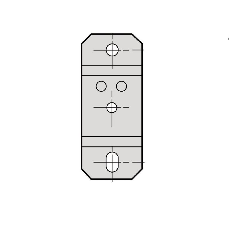 Canalis KBB - élévateur pour fixation murale ou en KBB40ZFMP