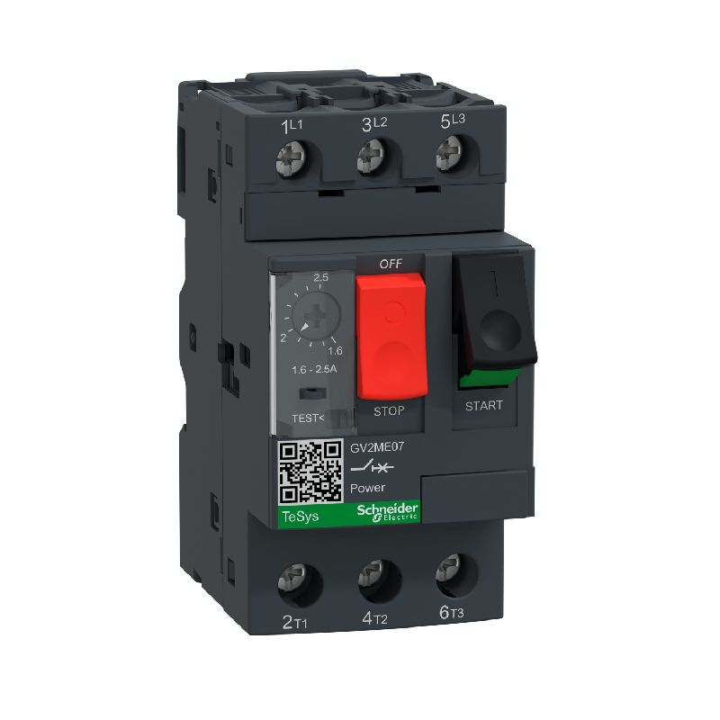 TeSys GV2ME - disj. moteur - 1,6..2,5A - 3P 3d - d GV2ME07