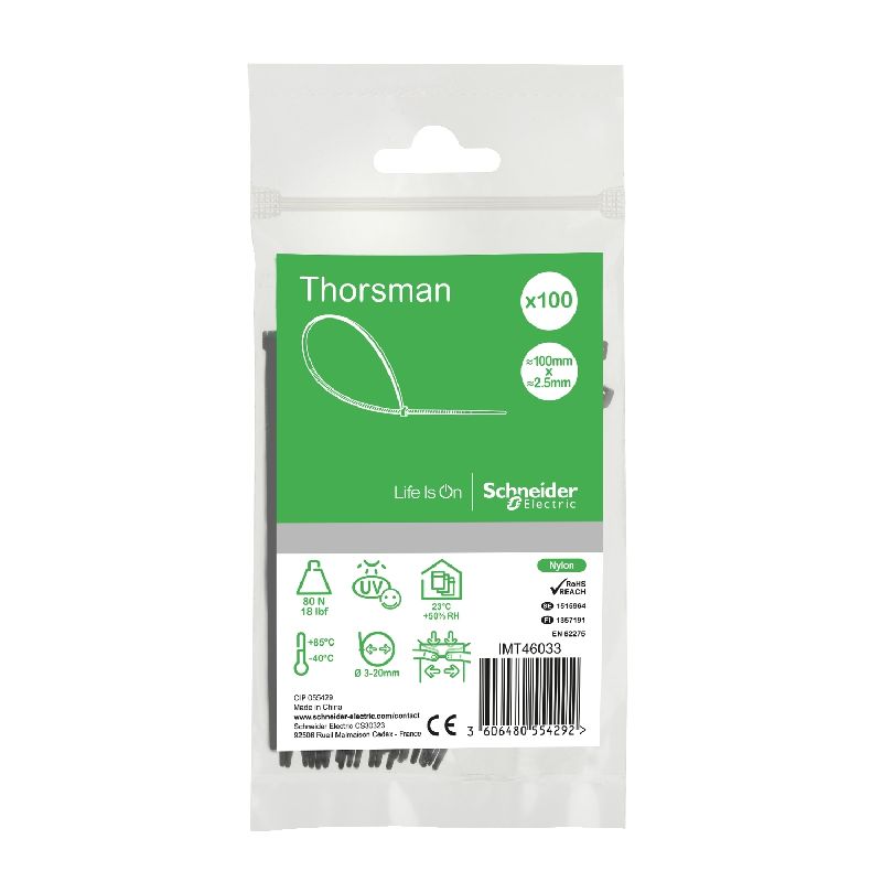 Thorsman - colliers de serrage - serre câbles - 10 IMT46033