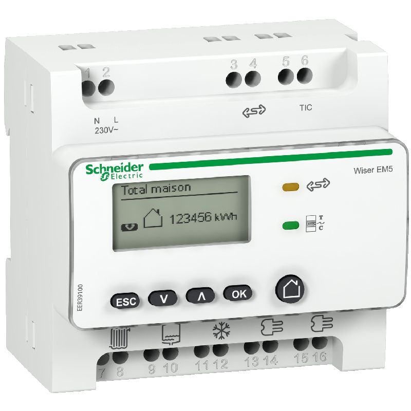 Wiser Energy - compteur des usages électriques RT2 EER39300