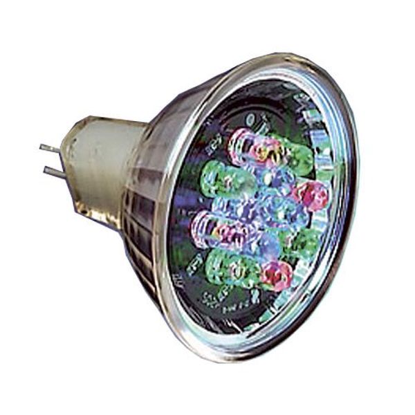 Ampoule MR16 LED Rouge 1.5W 12V GU5.3 couleur
