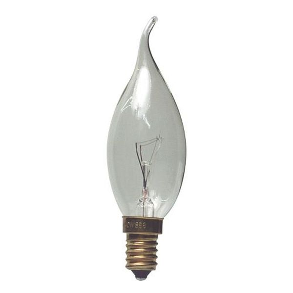 Ampoule Flamme Coup de Vent Claire E14 40W 230V