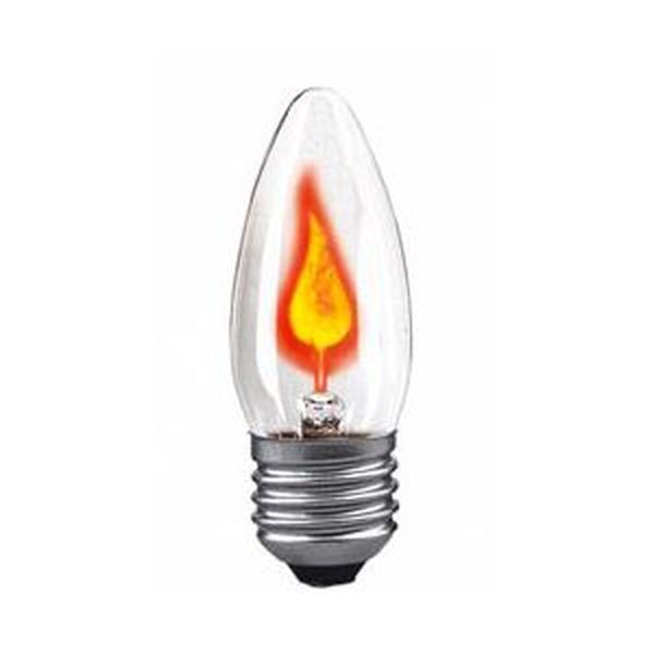 [L-1834] Ampoule Flamme Scintillante E27 Claire 3W 230V