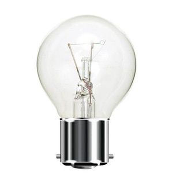 Ampoule Sphérique Claire 12V B15D 15W