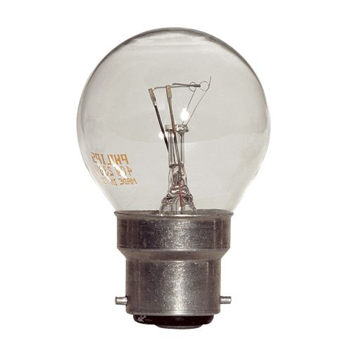 Ampoule Sphérique Claire 24V B22 25W