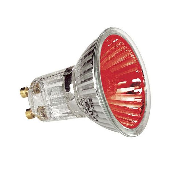 [L-4771] Ampoule Hi-Spot 50 Gu10 Rouge 50W 230V halogène couleur