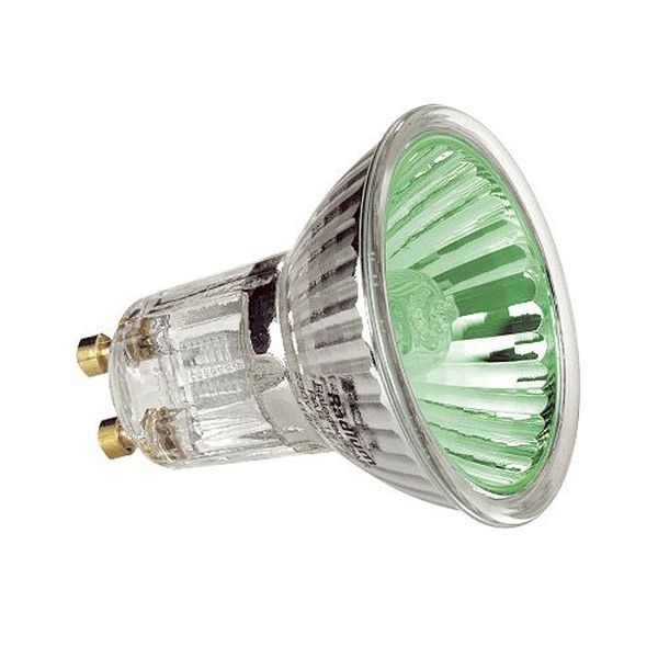 Ampoule Hi-Spot 50 Gu10 Vert 50W 230V halogène couleur