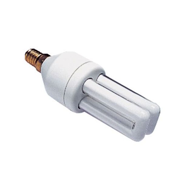 Ampoule Dulux Economique E14 7_9W 827 2700°K Confort Fluocompacte 230v