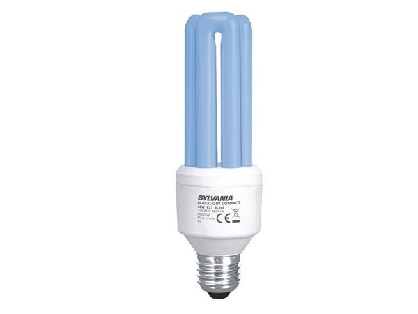 Ampoule SYLVANIA MINI LYNX 20W E27 BL368 ACTINIQUE Fluocompacte 230v