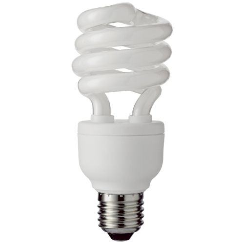 Ampoule Spirale Economique E27 14_15W 827 2700°K 230V Confort Fluocompacte 230v