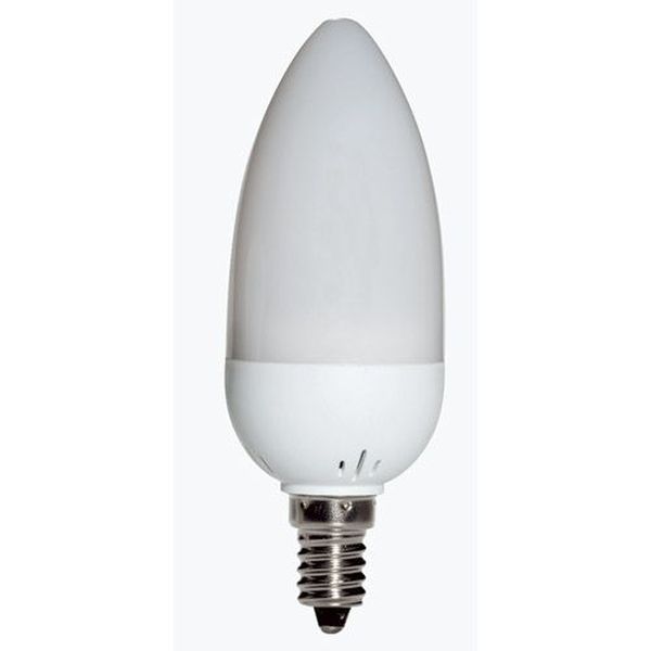 Ampoule Flamme Economique E14 7W 840 4000°K 230V Blanc Fluocompacte 230v