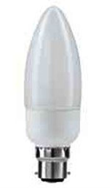 Ampoule Flamme Economique B22 11W 827 2700°K 230V Confort Fluocompacte 230v