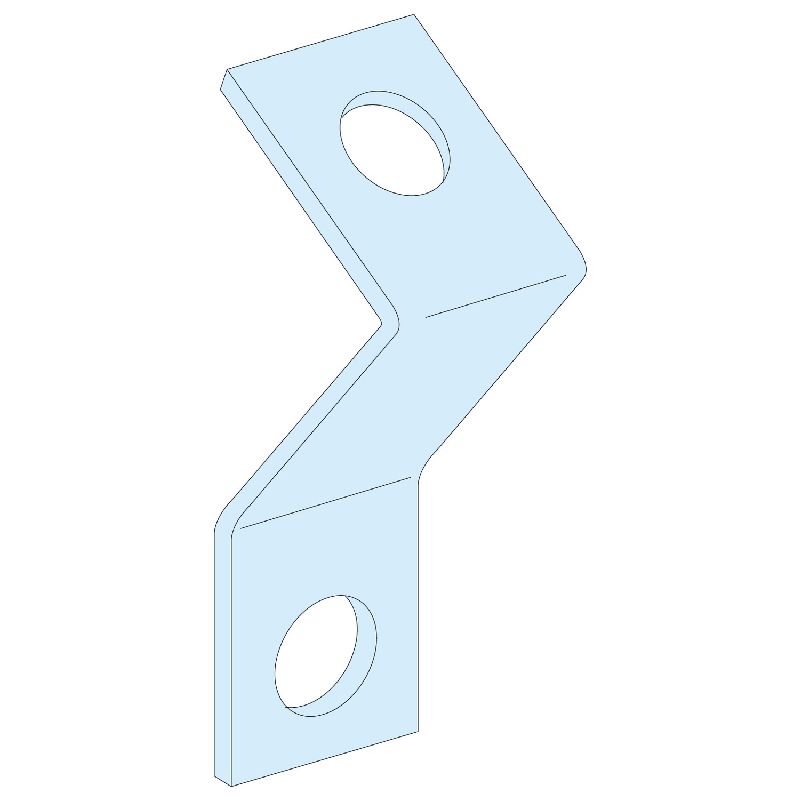 PrismaSeT G Active - Support 45° pour rail DIN ou LVS03005