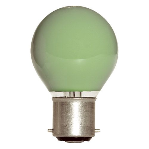 [L-9506] Lampe Sphérique Ilumination Vert B22 15W 230V couleur