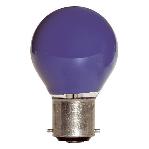 [L-9507] Lampe Sphérique Ilumination Bleu B22 15W 230V couleur