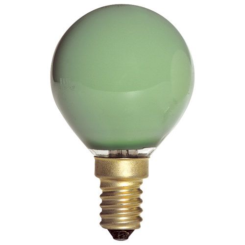 [L-9516] Lampe Sphérique Ilumination Vert E14 15W 230V couleur