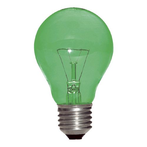 [L-9566] Lampe Standard Vert E27 40W 230V couleur
