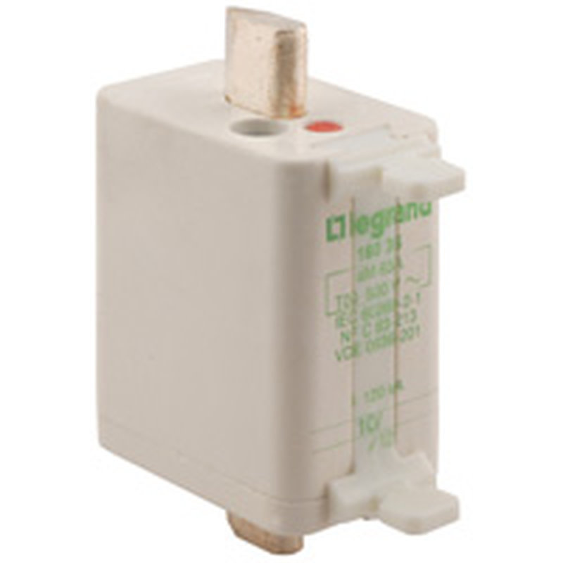 Legrand 016035 - Cartouche industrielle à couteau typeaM taille 00 - avec voyant - 63A
