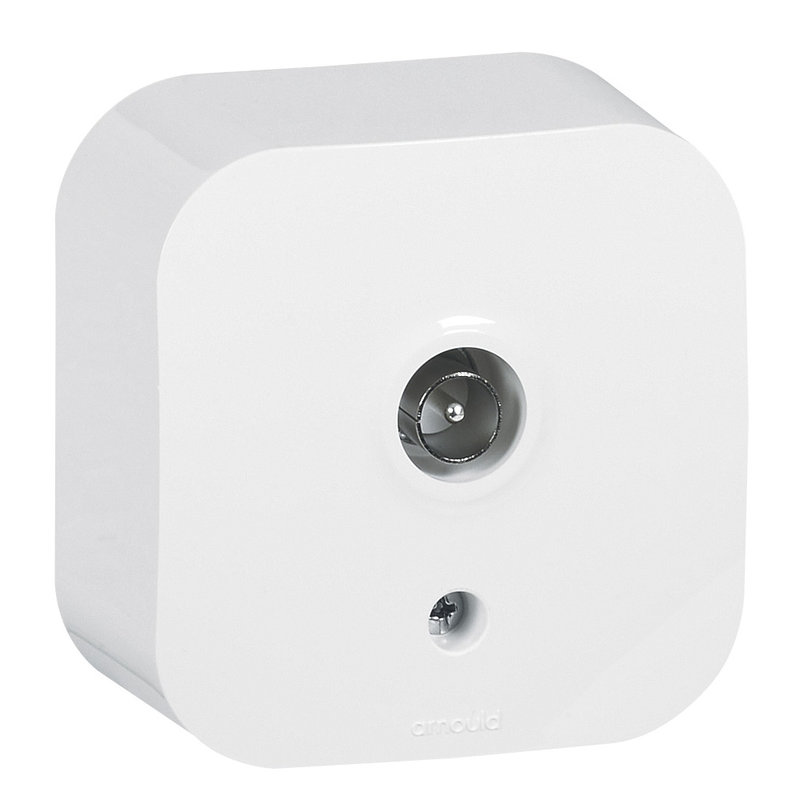 [ARN-54206] Arnould 54206 - Prise TV simple saillie Profil Eco - Blanc