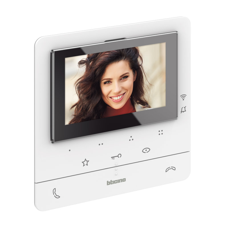 [BTI-BT344682] Bticino BT344682 - Poste intérieur écran 5pouces Classe 100X connecté + boucle inductive - Blanc