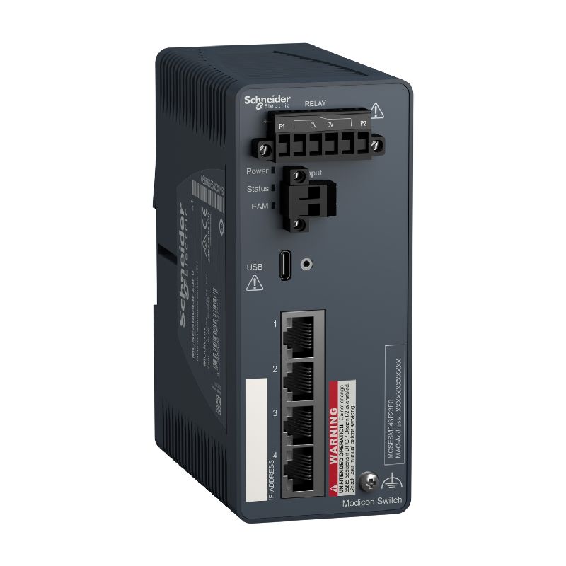 Modicon Switch administré - 4 ports cuivre MCSESM043F23F0