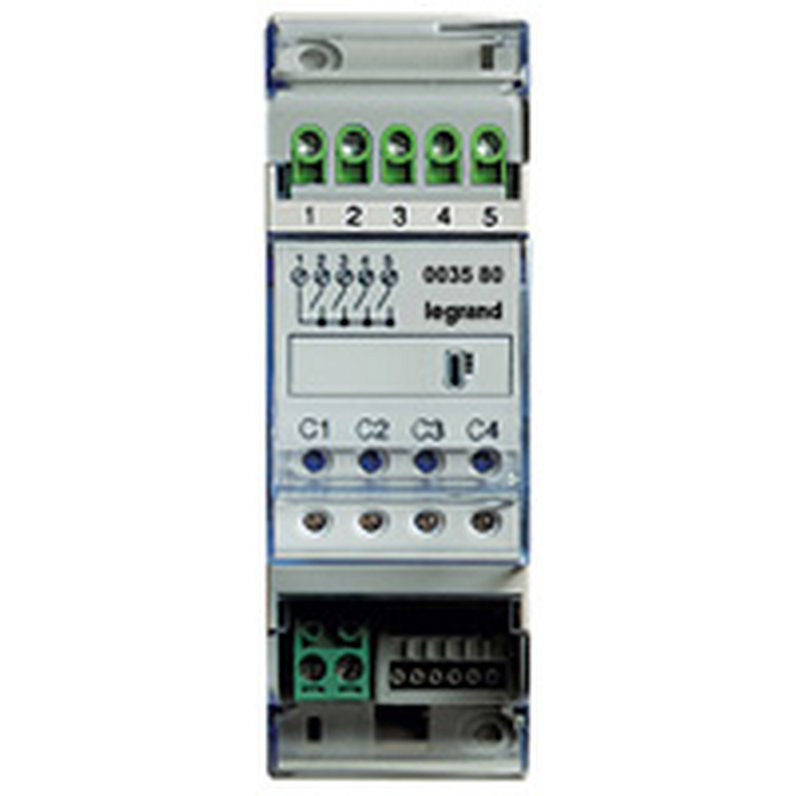 [BTI-F430/4] Bticino F430/4 - Actionneur modulaire 4 relais gestion de température MyHOME_Up - 2 modules