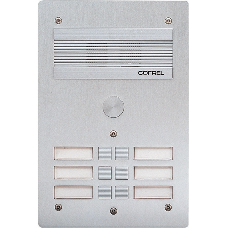 [BTI-308306] Bticino 308306 - Platine de rue Série 300 audio façade Alu 4mm 6 appels