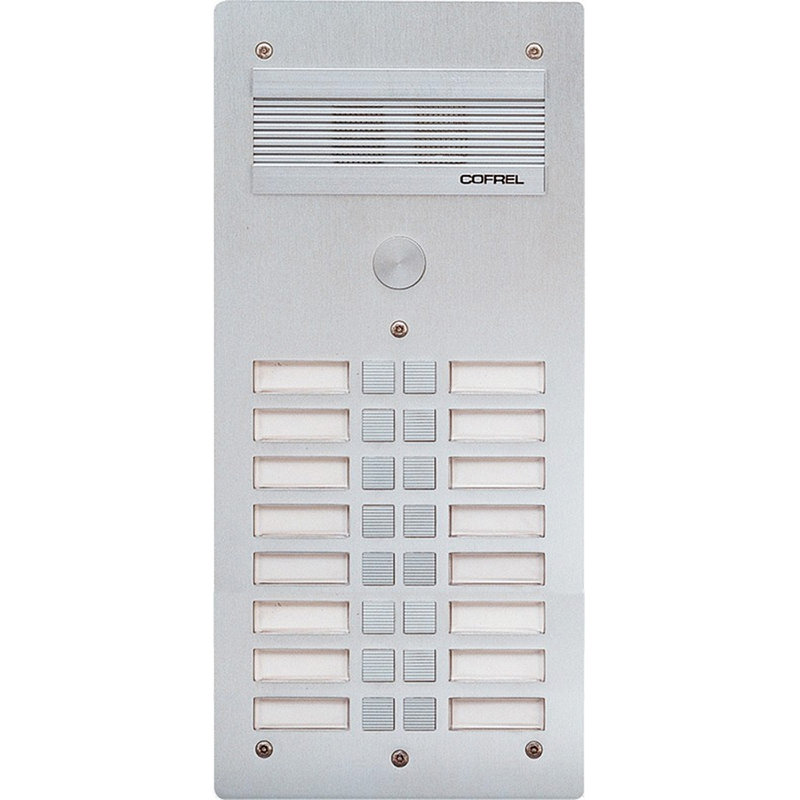 [BTI-308316] Bticino 308316 - Platine de rue Série 300 audio façade Alu 4mm 16 appels
