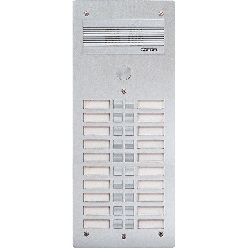 [BTI-308320] Bticino 308320 - Platine de rue Série 300 audio façade Alu 4mm 20 appels