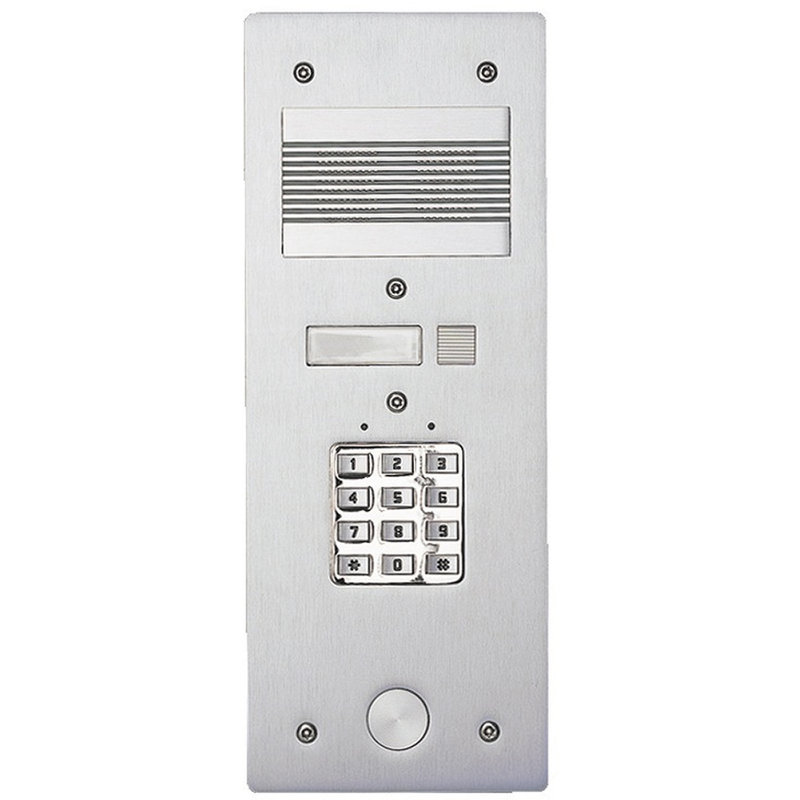 [BTI-308401] Bticino 308401 - Platine de rue Série 200 audio étroite avec clavier codé façade Alu 4mm 1 appel