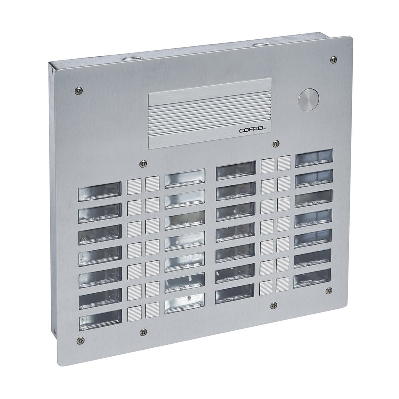 [BTI-308328] Bticino 308328 - Platine de rue Série 300 audio façade Alu 4mm 28 appels