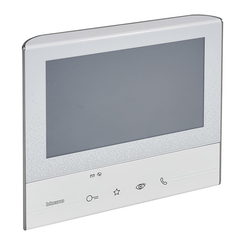 [BTI-344612] Bticino 344612 - Poste intérieur vidéo couleur mains-libres 7pouces Classe 300 Basique Blanc