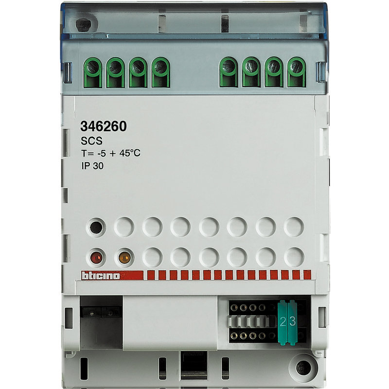 [BTI-346260] Bticino 346260 - Relais BUS pour commande d’ouverture ou gâche 12V= pour automatismes