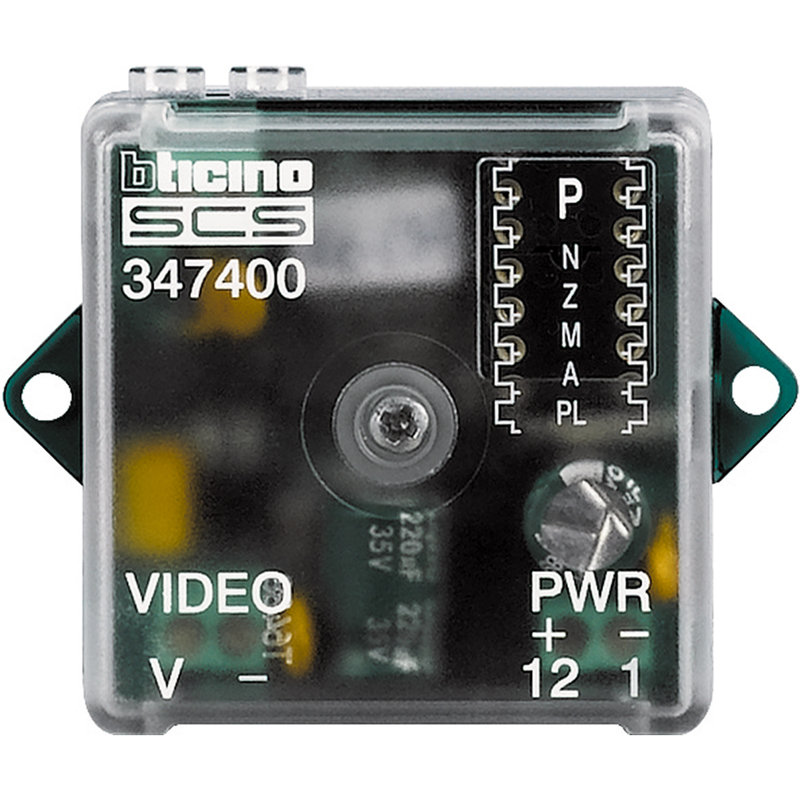 [BTI-347400] Bticino 347400 - Interface caméra coaxiale pour installation BUS 2 fils vidéo