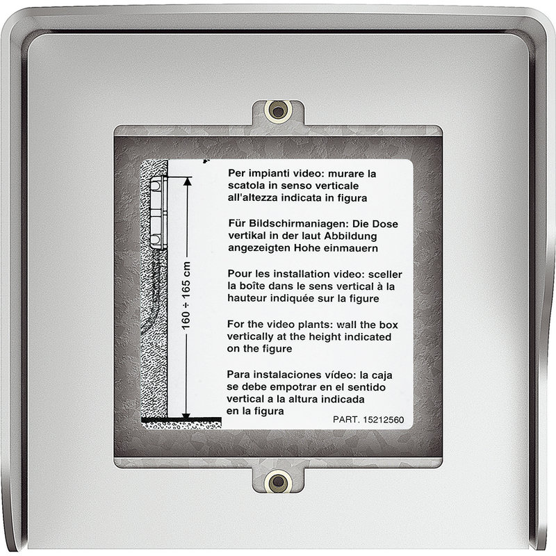 [BTI-350611] Bticino 350611 - Boîtier mural Sfera New - 1 module Allmetal