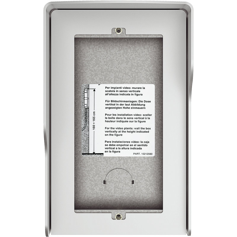 [BTI-350621] Bticino 350621 - Boîtier mural Sfera New - 2 modules Allmetal