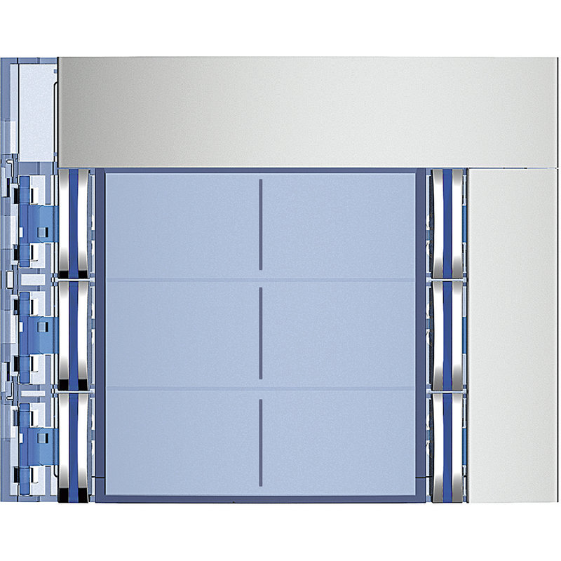 [BTI-352161] Bticino 352161 - Façade Sfera New pour module électronique audio 6 appels sur 2 rangées Allmetal