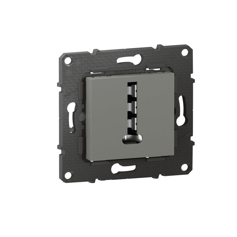 [BTI-BTAL44CD] Bticino BTAL44CD - Prise téléphone 8 contacts en T Altège - finition Nuage