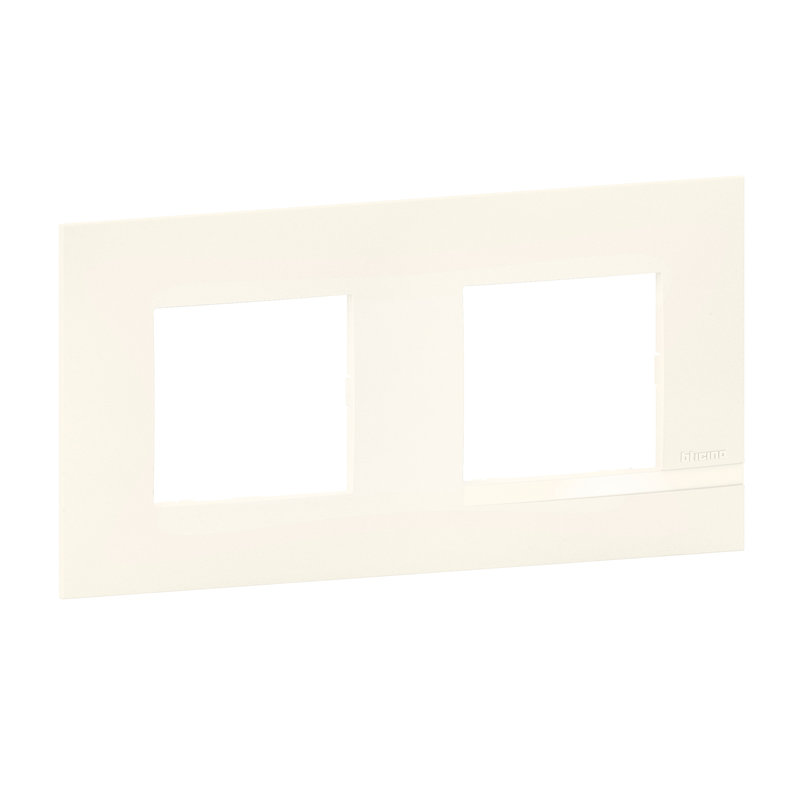 [BTI-BTAL9NE2] Bticino BTAL9NE2 - Plaque Altège Collection Classico 2 postes finition Neige