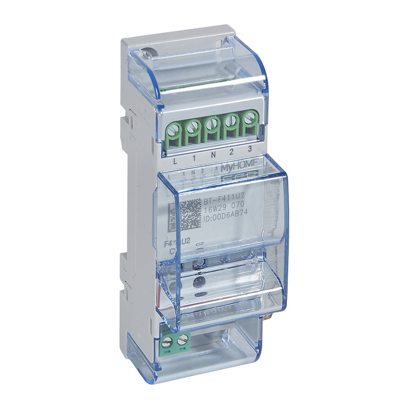 [BTI-F411U2] Bticino F411U2 - Actionneur 2 relais pour éclairage/moteur MyHOME_Up - 2 modules