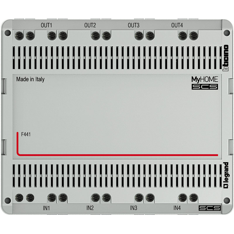 [BTI-F441] Bticino F441 - Répartiteur modulaire audio-vidéo BUS 2 fils 4 entreés et 4 sorties - 6 modules