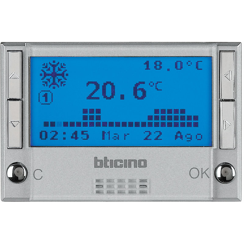 [BTI-HC4695] Bticino HC4695 - Centrale 4 zone Axolute pour gestion température BUS - Alu