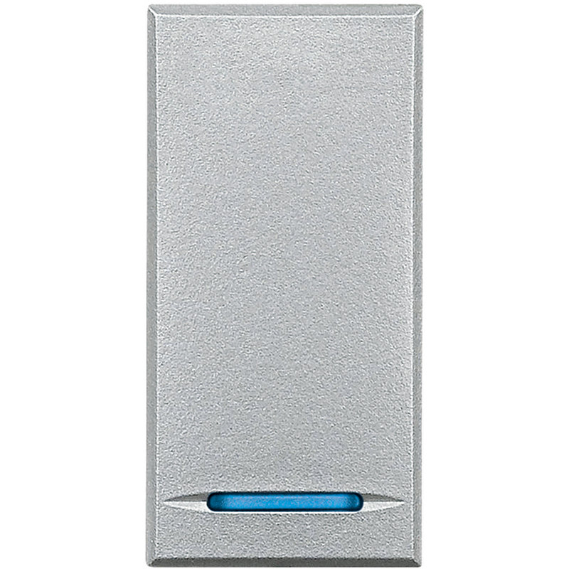 [BTI-HC4915] Bticino HC4915 - Manette Axolute neutre type poussoir 1 module - Alu