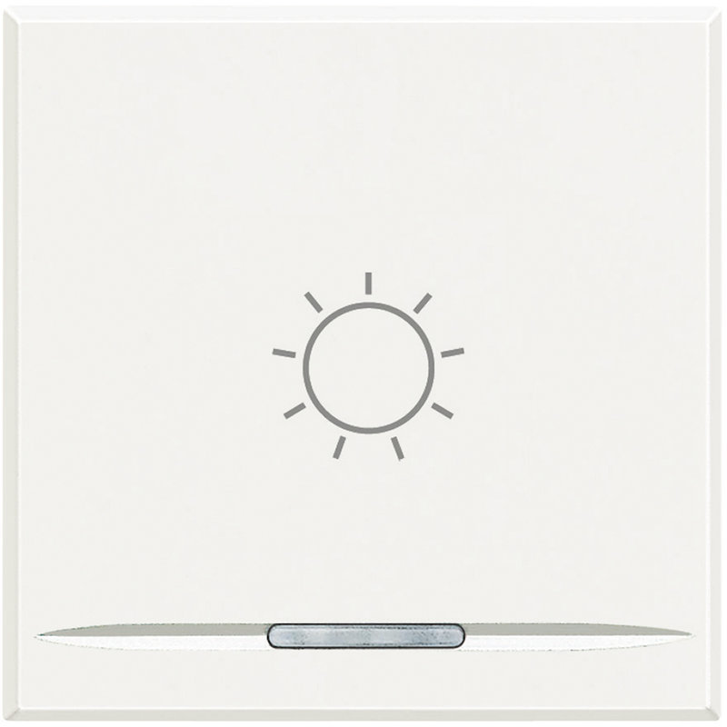 [BTI-HD4915M2BA] Bticino HD4915M2BA - Manette Axolute symbole lumière type poussoir 2 modules - White